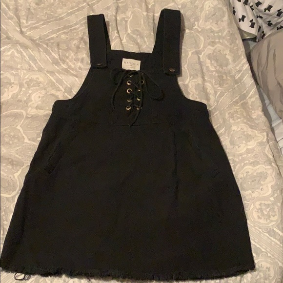 Black overall dress size small - Picture 2 of 8
